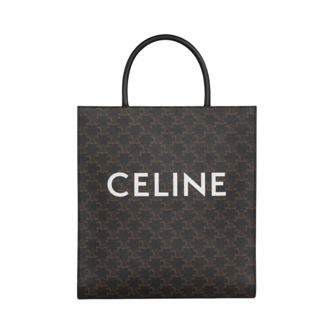 셀린느 트리옹프 캔버스 미디움 버티컬 카바스 셀린느 프린트 블랙