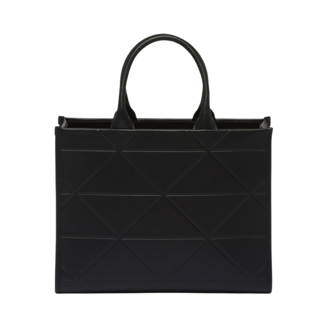 프라다 탑스티칭 미디움 레더 프라다 심볼 백 블랙(Prada Medium Leather Prada Symbole Bag with Topstitching Black) - 2