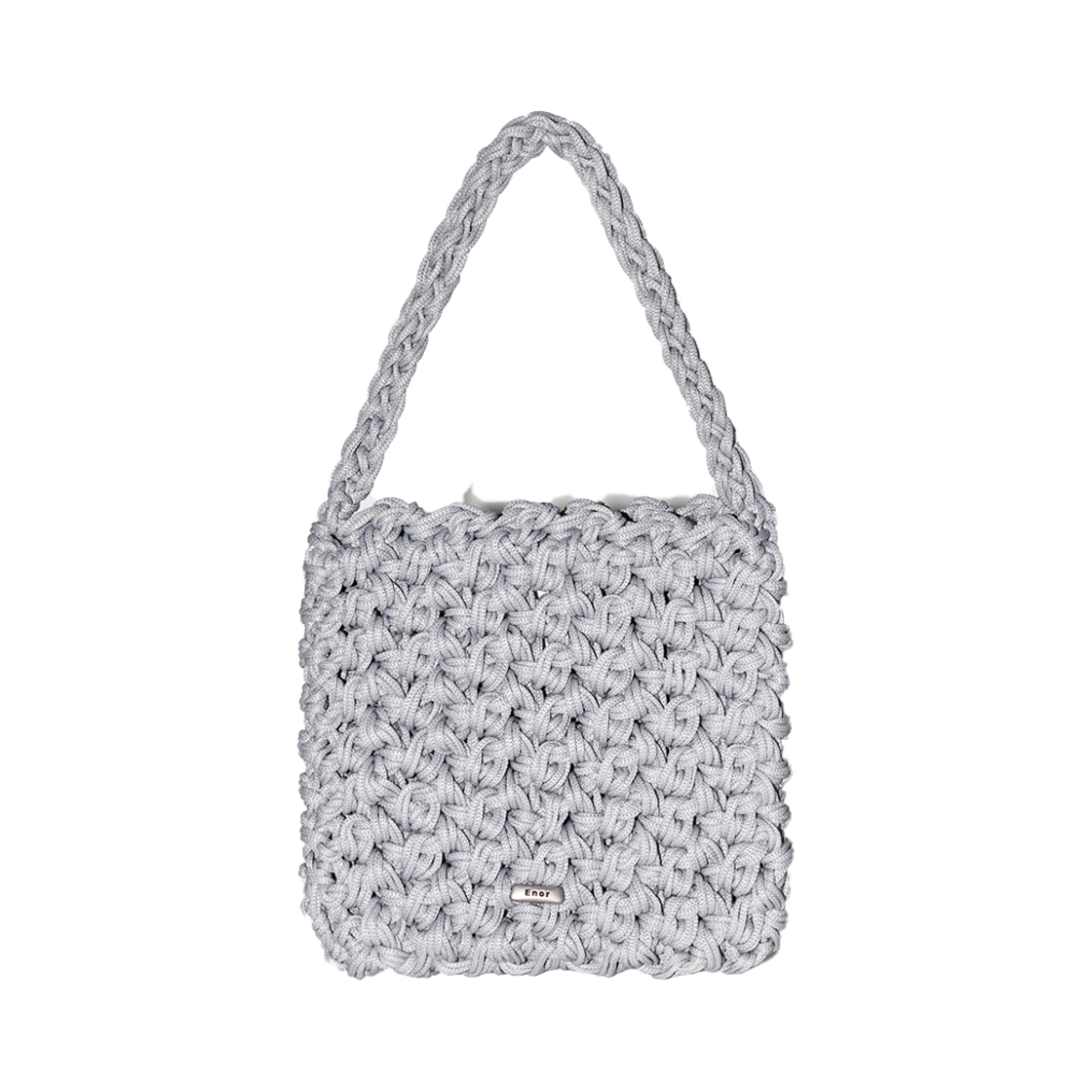 BESUACC003GY Enor Women Weaving Square Bag Mini GREY