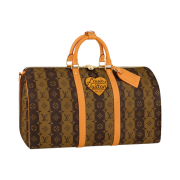 Louis Vuitton x Nigo Keepall Bandouliere 50 Monogram Stripe Brown