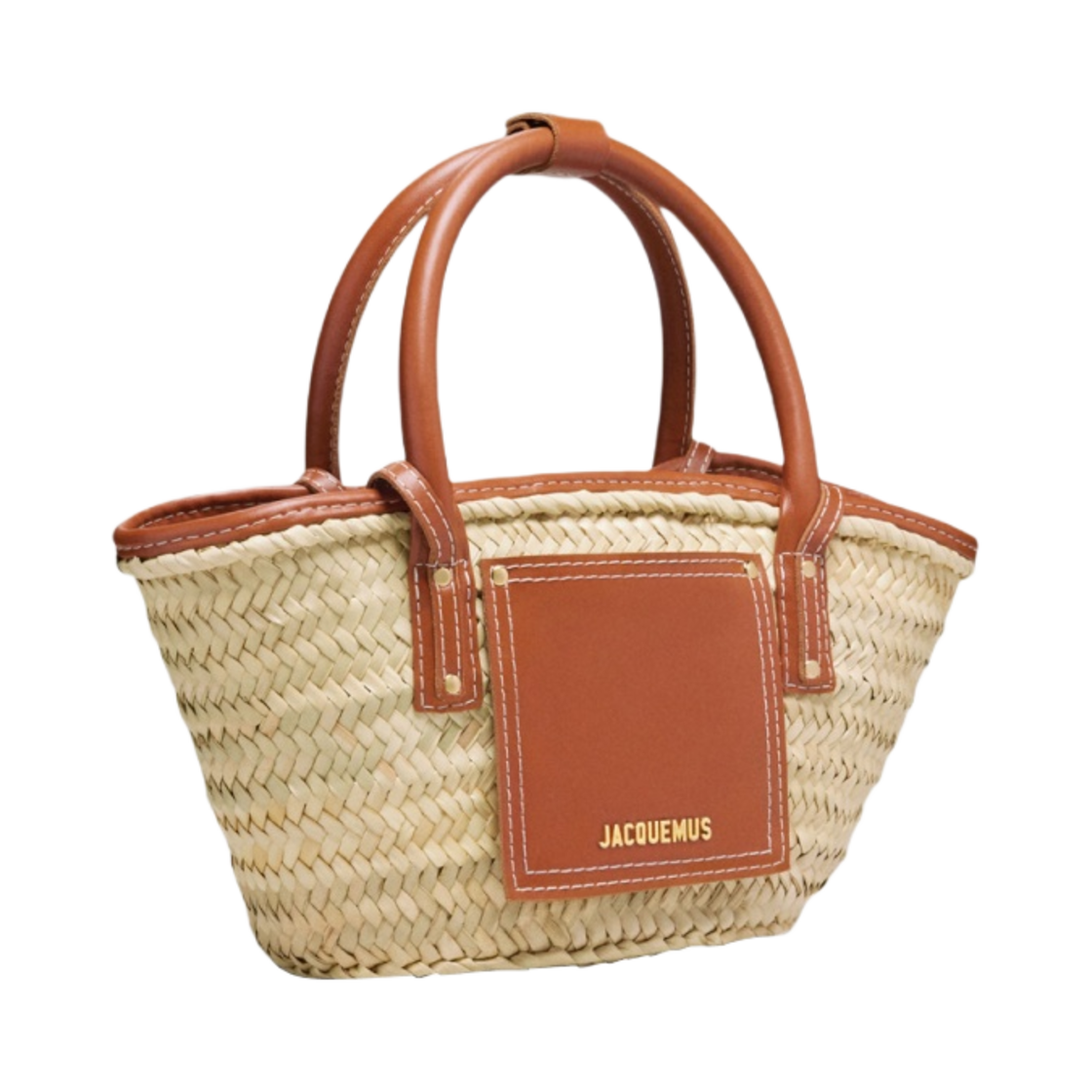 자크뮈스 르 쁘띠 파니에 솔리 미니 비치 베스킷백 라이트 브라운(Jacquemus Le Petit Panier Soli Mini Beach Basket Bag Light Brown) - 2