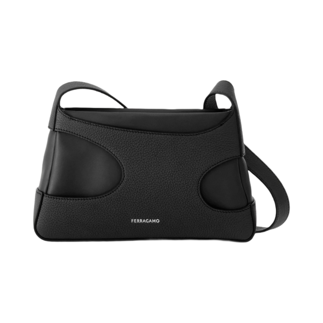214956-763397 Ferragamo Mini Bag with Cut Out Black
