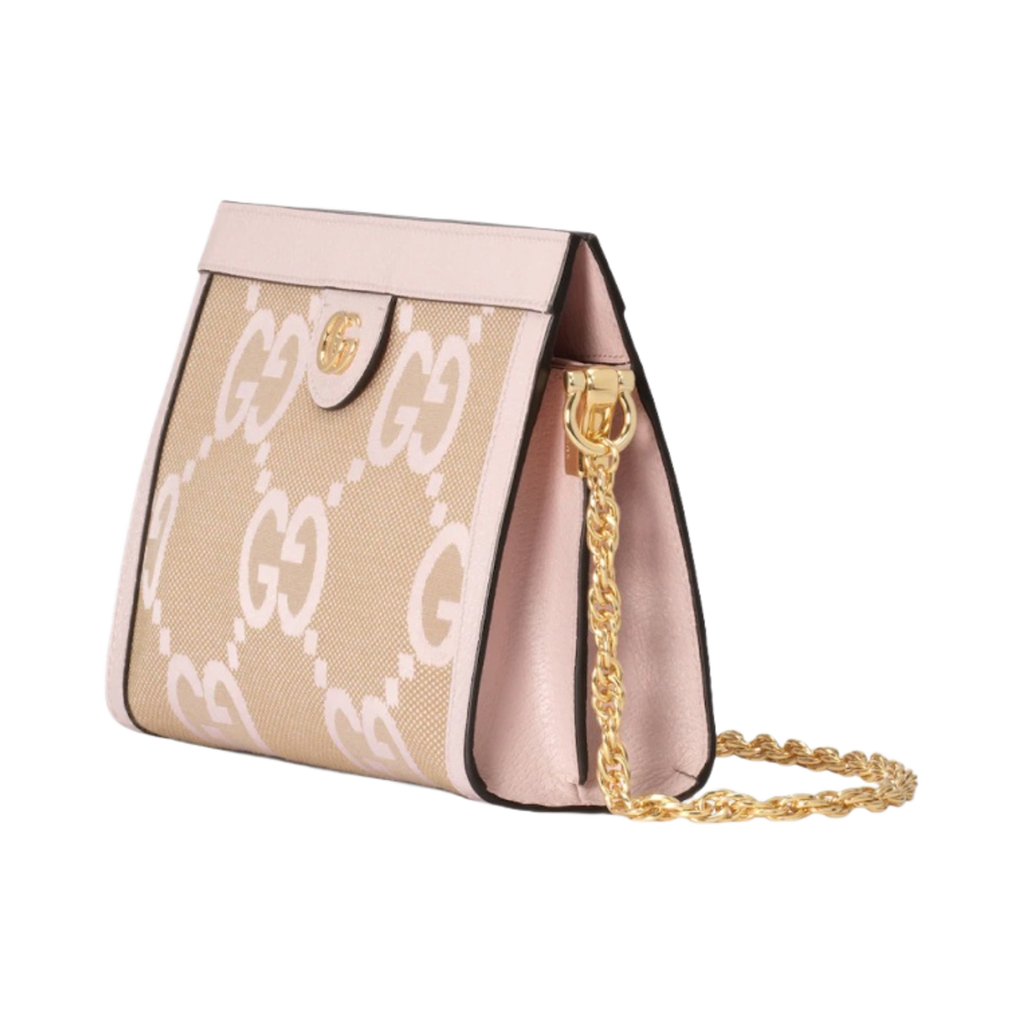 구찌 오피디아 점보 GG 스몰 숄더백 카멜 라이트 핑크(Gucci Ophidia Jumbo GG Small Shoulder Bag Camel Light Pink) - 2