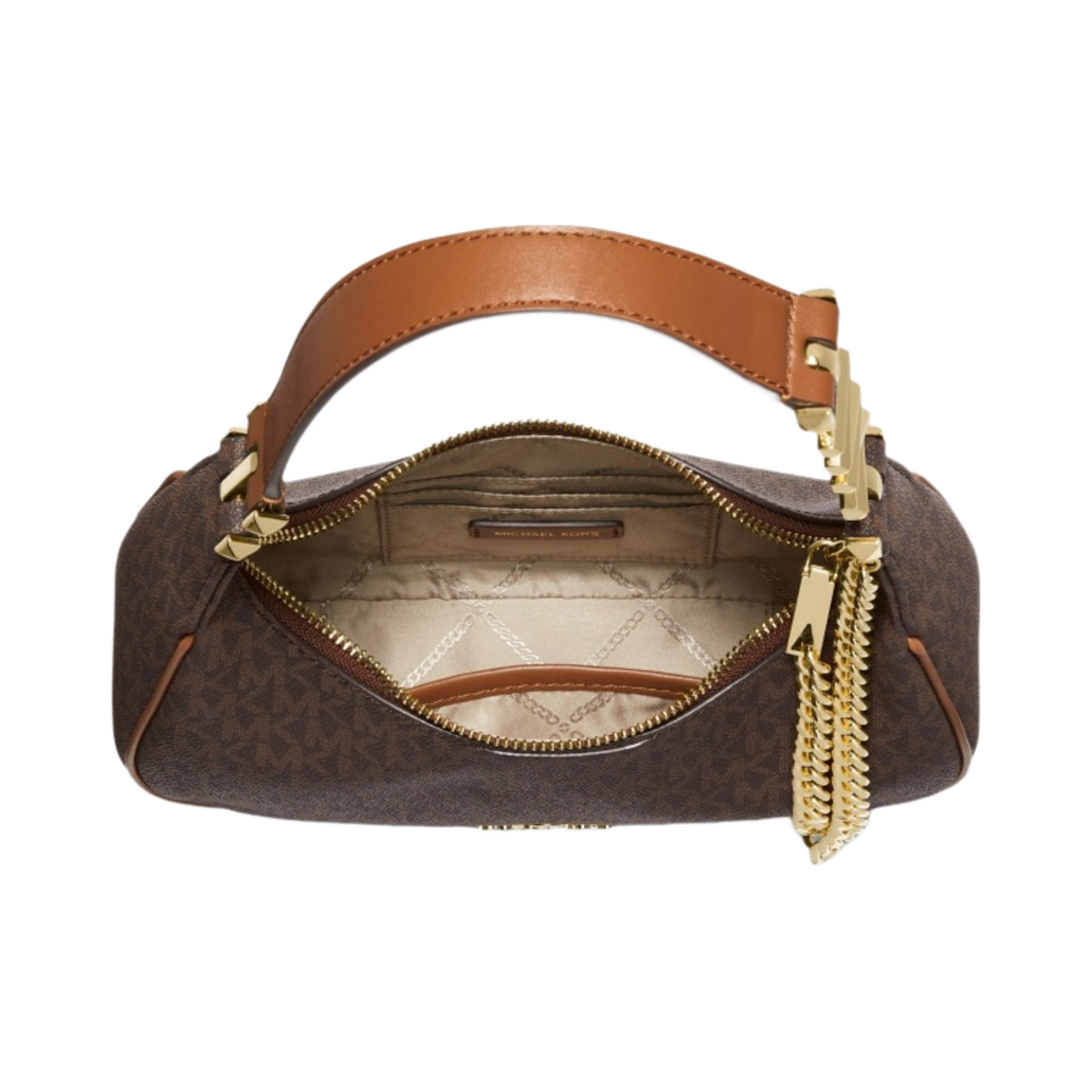마이클 코어스 파이퍼 스몰 로고 숄더백 브라운 아콘(Michael Kors Piper Small Logo Shoulder Bag Brown Acorn) - 2