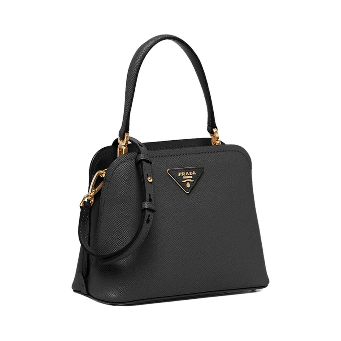 프라다 마티니 스몰 사피아노 레더 백 블랙(Prada Matinee Small Saffiano Leather Bag Black) - 2