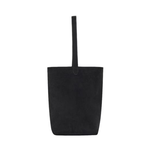 2502UBGBK0 STU Suede Shoulder Bag Black