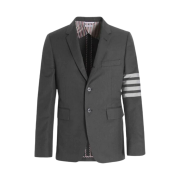 Thom Browne Cotton Suiting Engineered 4-Bar Classic Jacket Medium Grey