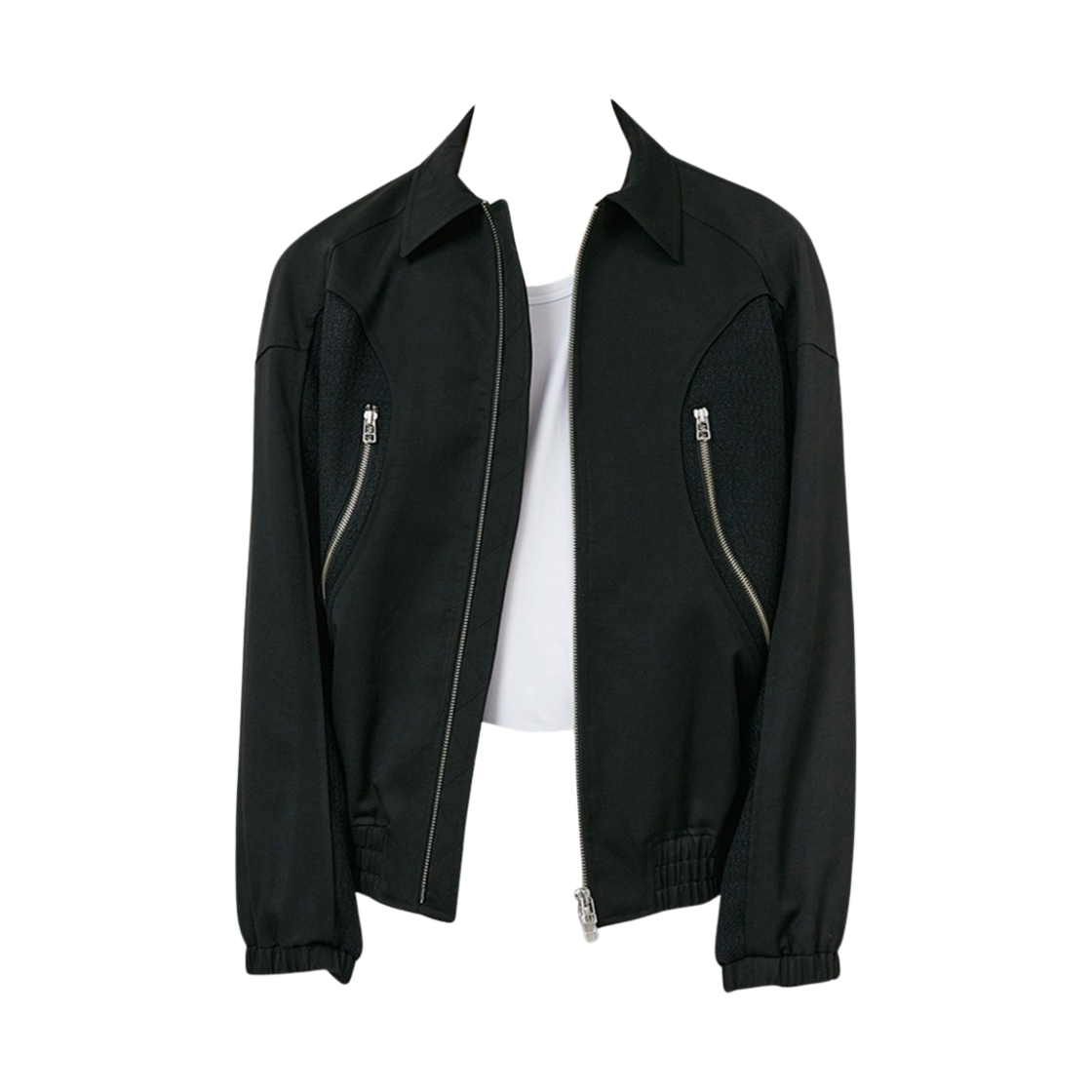 타이핑 미스테이크 더블 포켓 블루종 블랙(Typing Mistake Double Pocket Blouson Black)