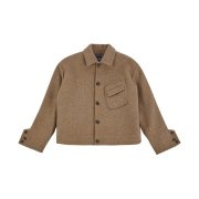Ader Error Menard Pea Coat Ivory