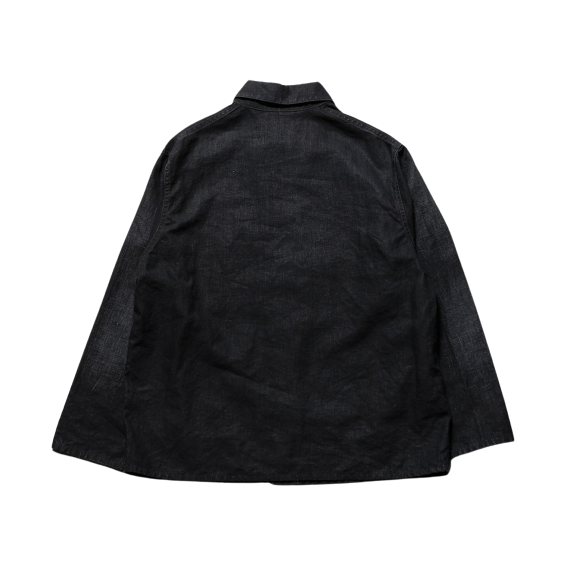 아프레쎄 빈티지 블랙 리넨 커버올 블랙 - 25SS(A.Presse Vintage Black Linen Coverall Black - 25SS) - 2