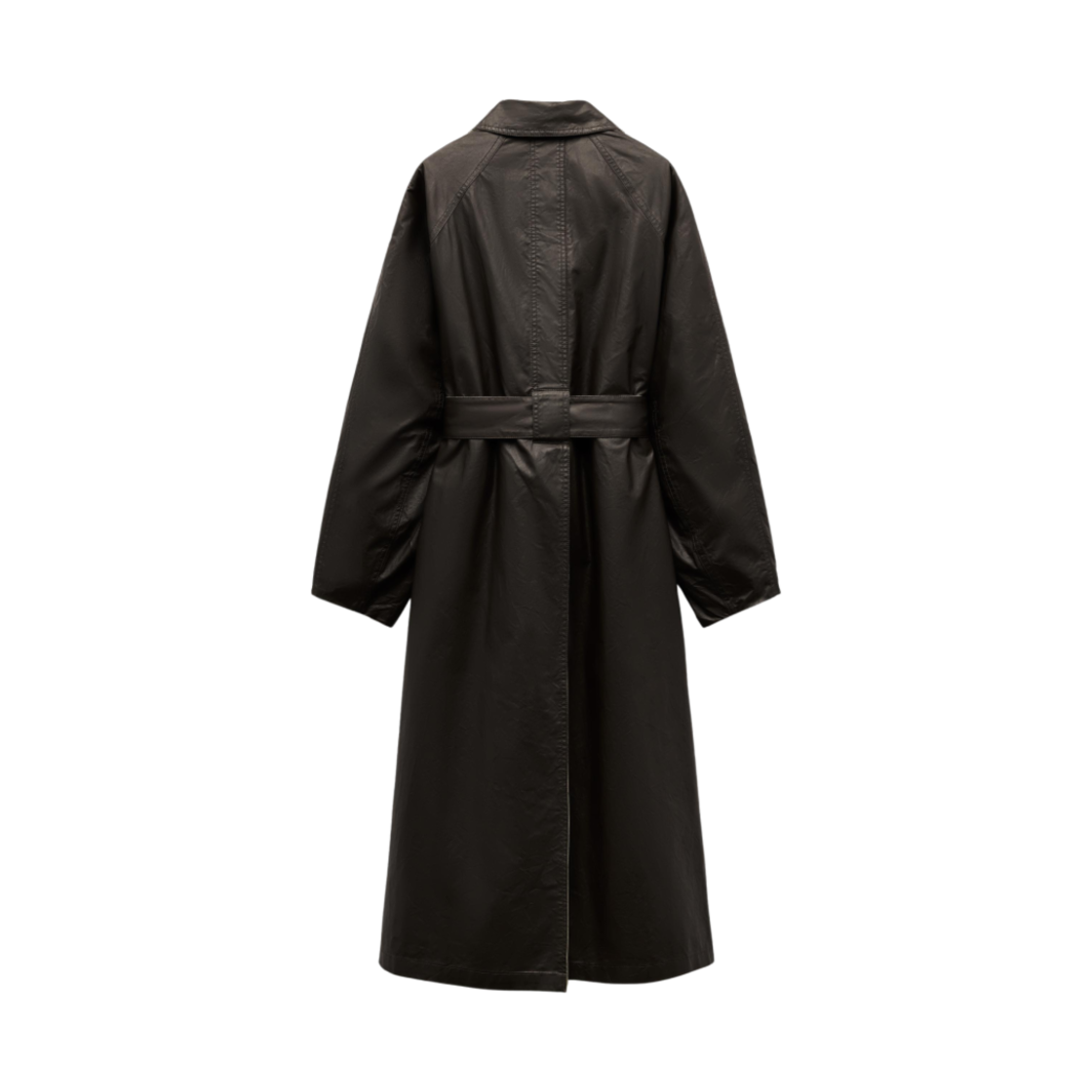 (W) 자라 리버시블 트렌치 코트 ZW 컬렉션 브라운 에크루((W) Zara Reversible Trench Coat ZW Collection Brown Ecru) - 2