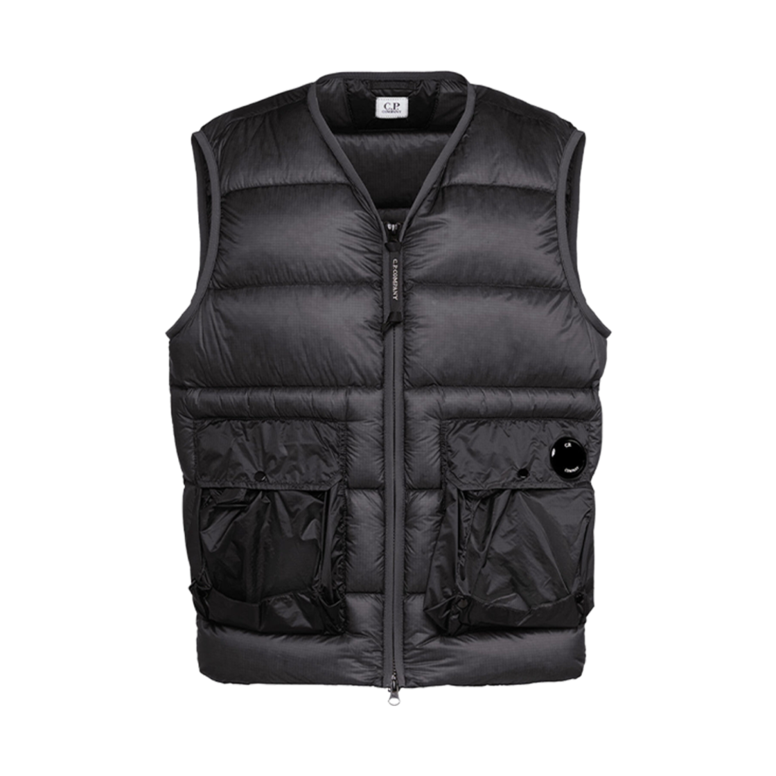 C.P. 컴퍼니 D.D. 쉘 다운 베스트 블랙 - 23FW(C.P. Company D.D. Shell Down Vest Black - 23FW)