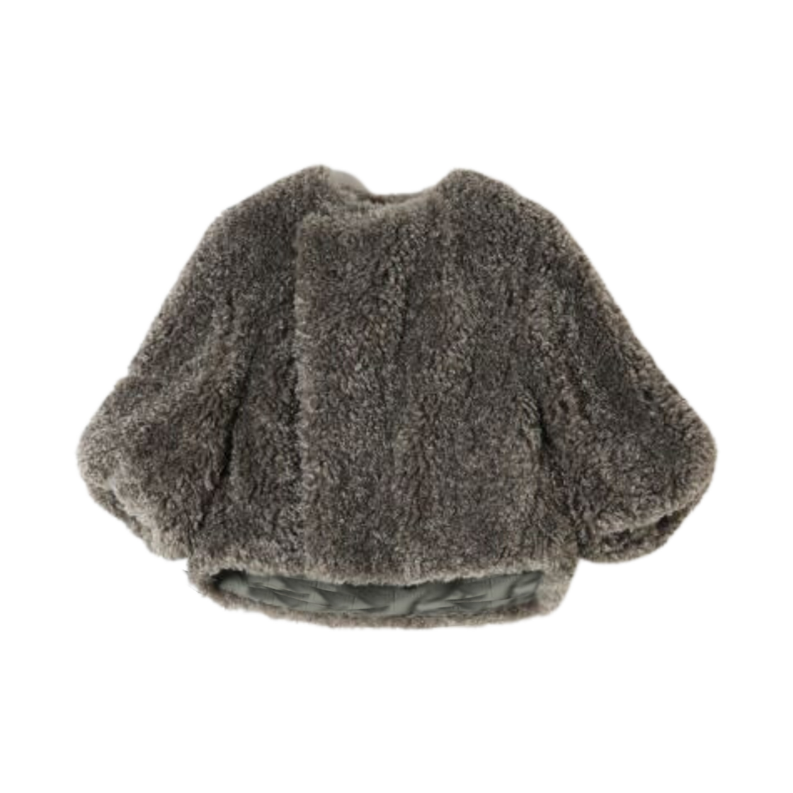 (W) 하이크 포우 셔링 크롭드 자켓 올리브 드랩((W) Hyke Faux Shearling Cropped Jacket Olive Drab)