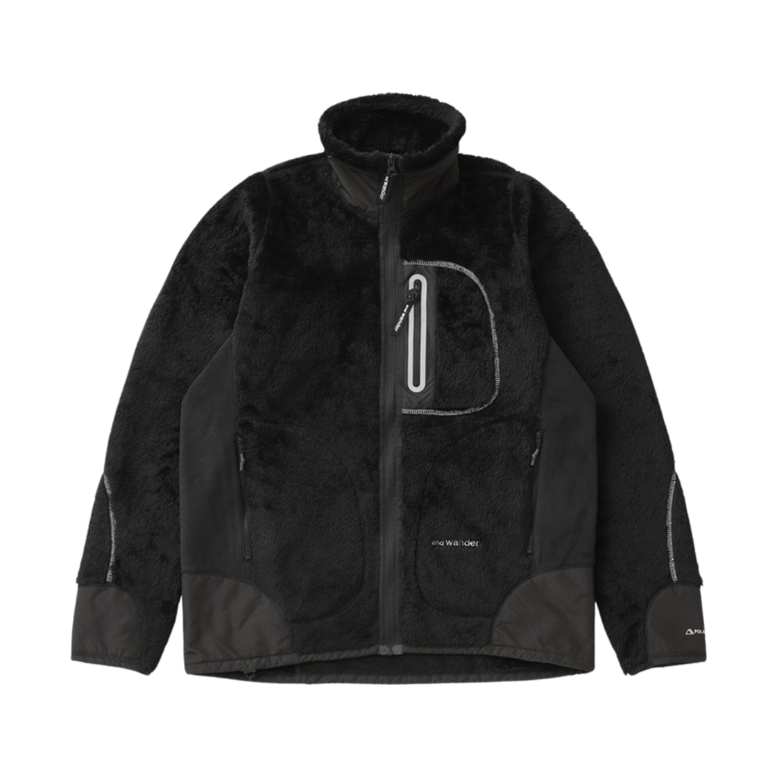 5743241017010 And Wander High Loft Fleece Jacket Black
