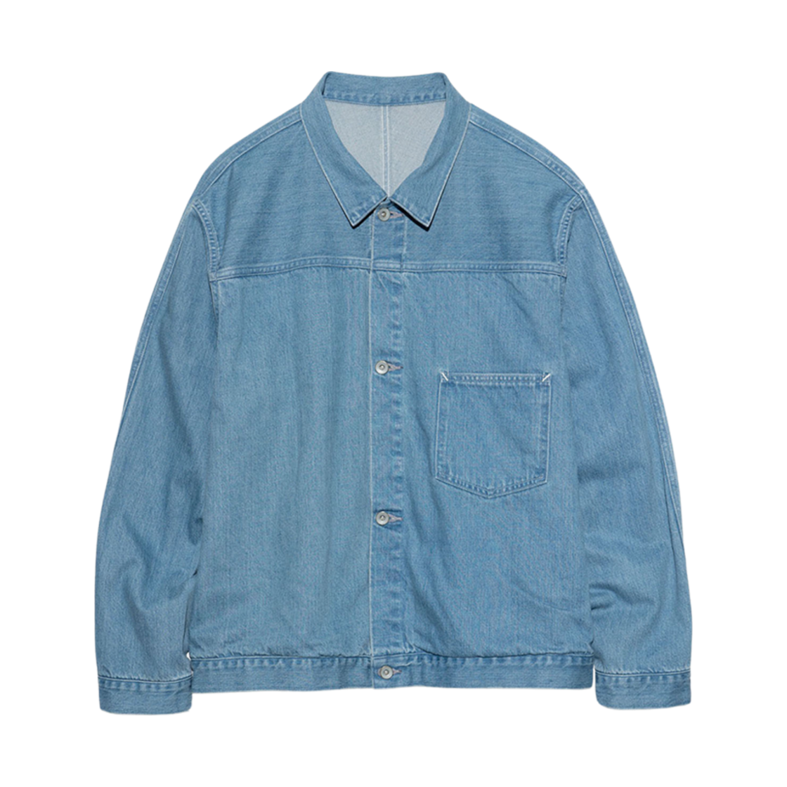 S25SA082 Nanamica Short Denim Jacket Light Indigo