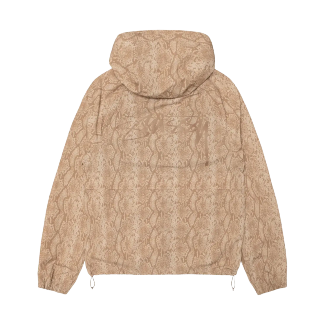 스투시 비치 쉘 스네이크 프린트 나일론 카키 | Stussy | KREAM