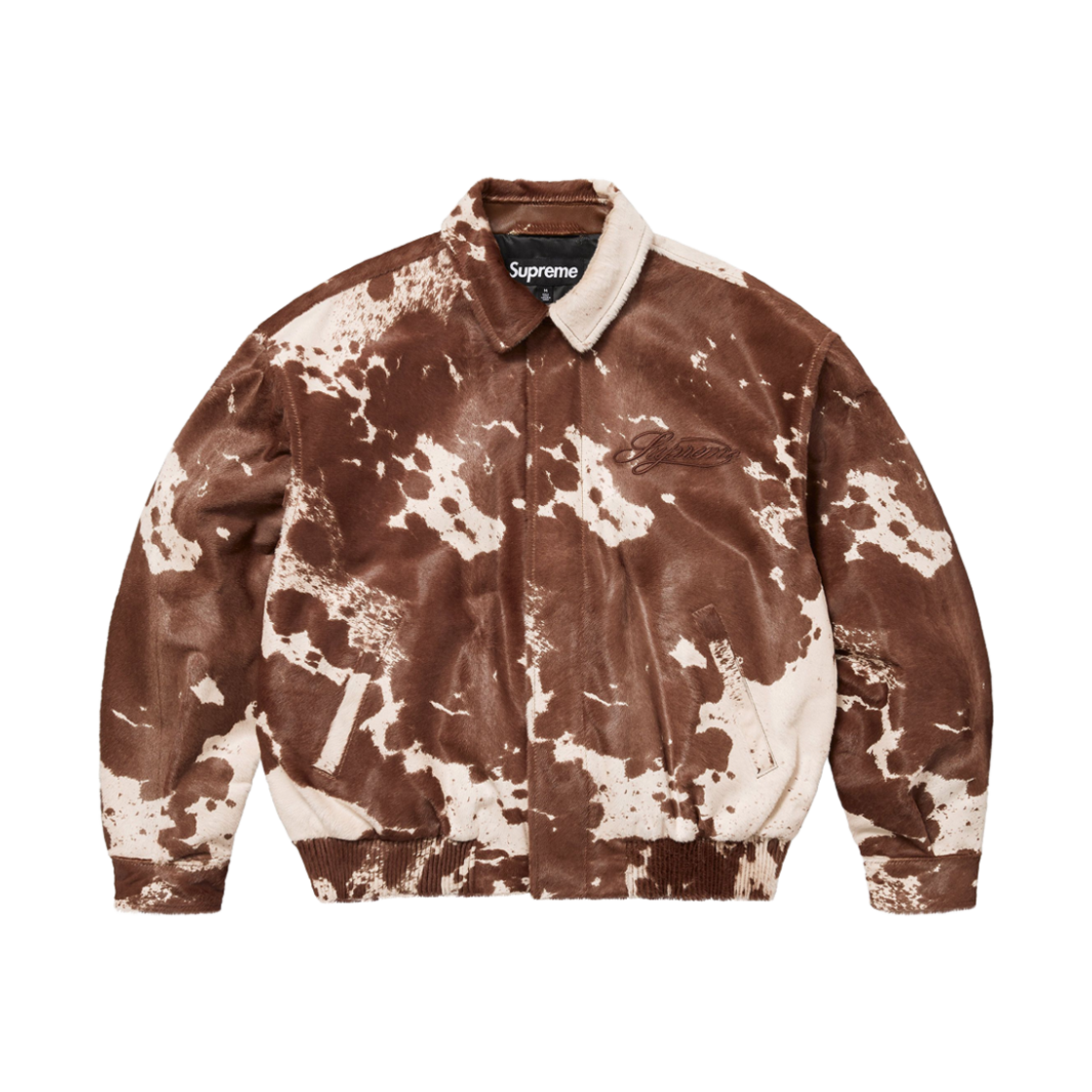 슈프림 포니헤어 바시티 자켓 카우 - 25SS(Supreme Ponyhair Varsity Jacket Cow - 25SS) - 2