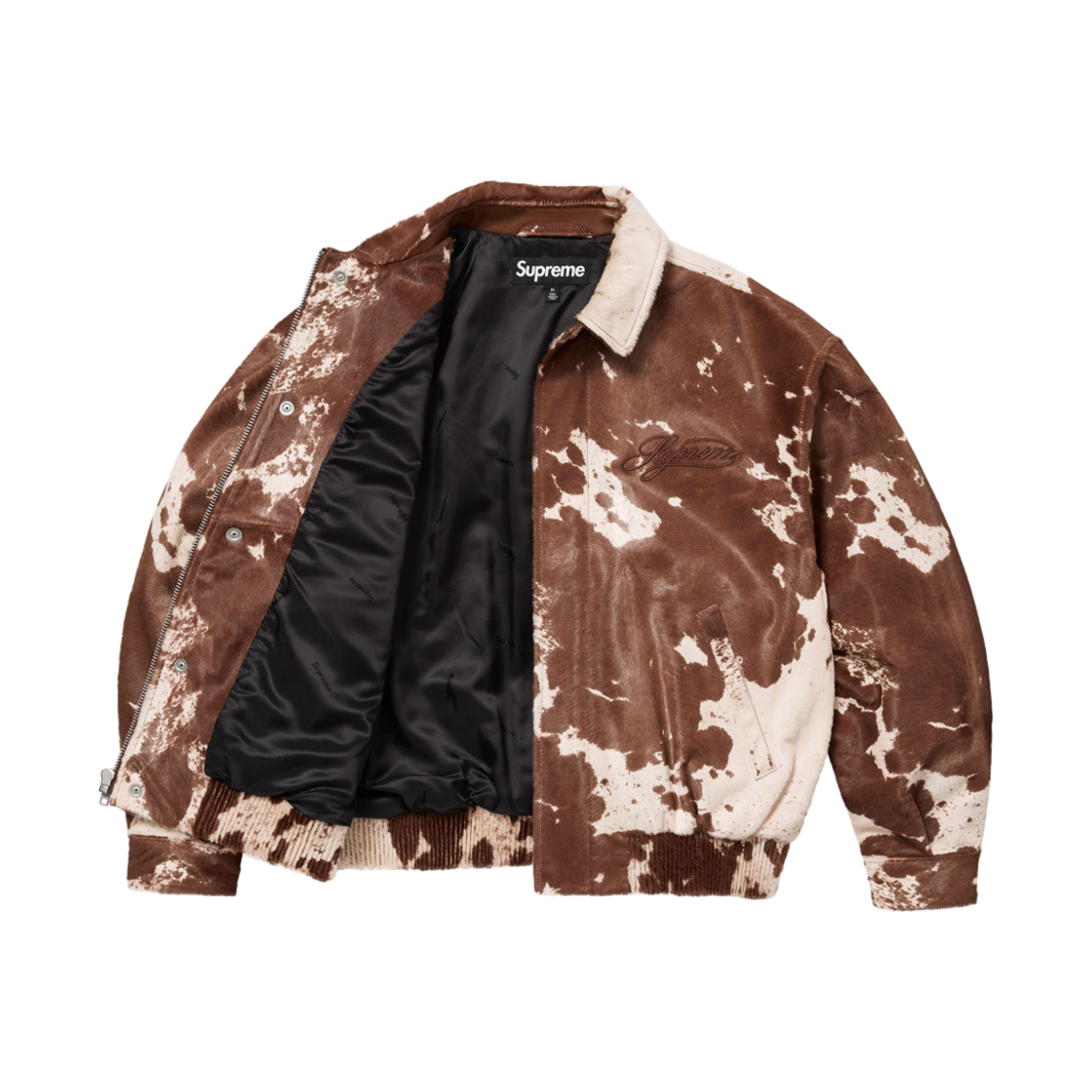 슈프림 포니헤어 바시티 자켓 카우 - 25SS(Supreme Ponyhair Varsity Jacket Cow - 25SS) - 3