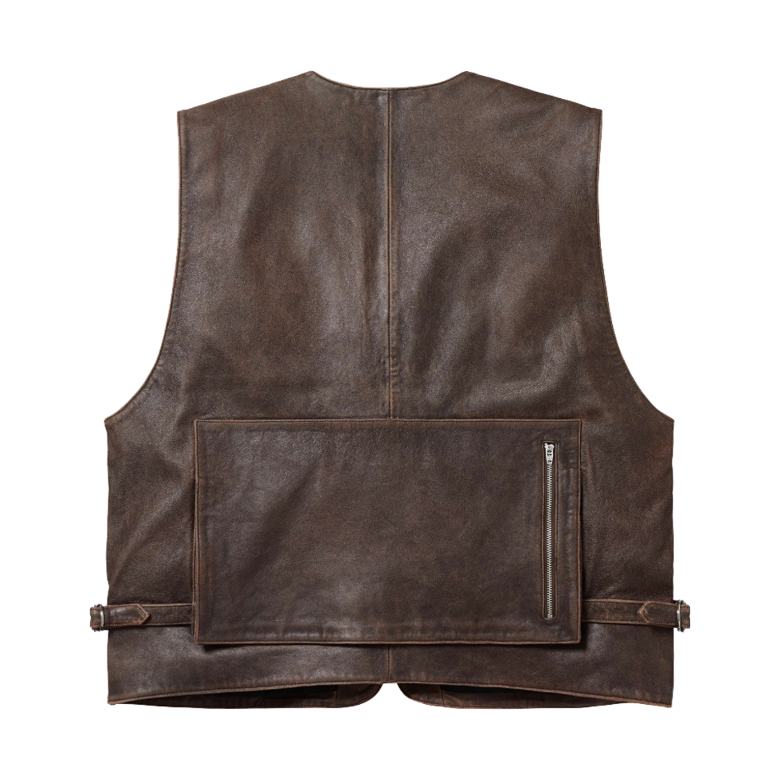 슈프림 레더 카고 베스트 브라운 - 25SS(Supreme Leather Cargo Vest Brown - 25SS) - 3
