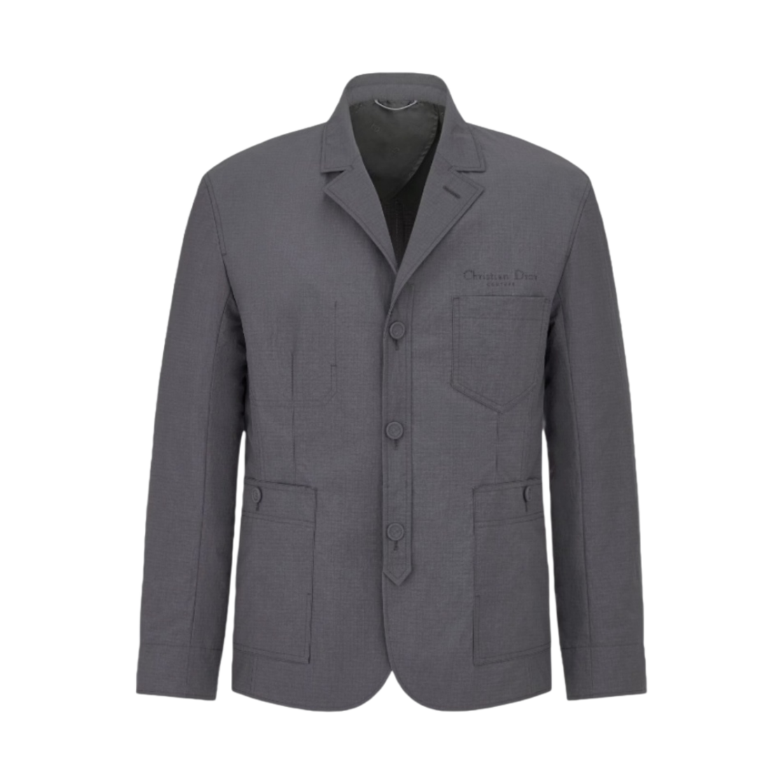 383C257A5771-C840 Dior Workwear Technical Ripstop Jacket Anthracite Grey
