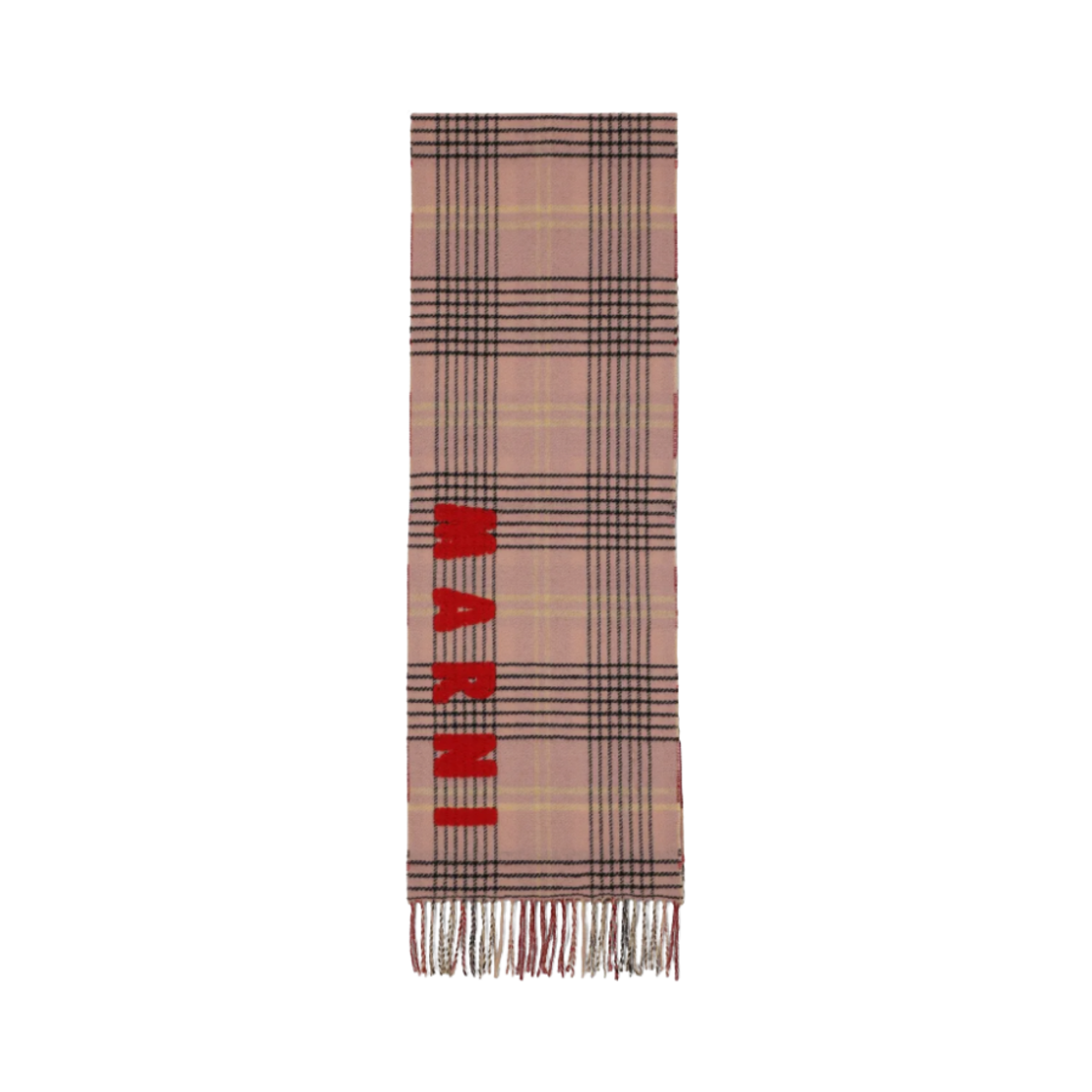 마르니 더블 체크 울 스카프 앤틱 로즈(Marni Double Check Wool Scarf Antique Rose)