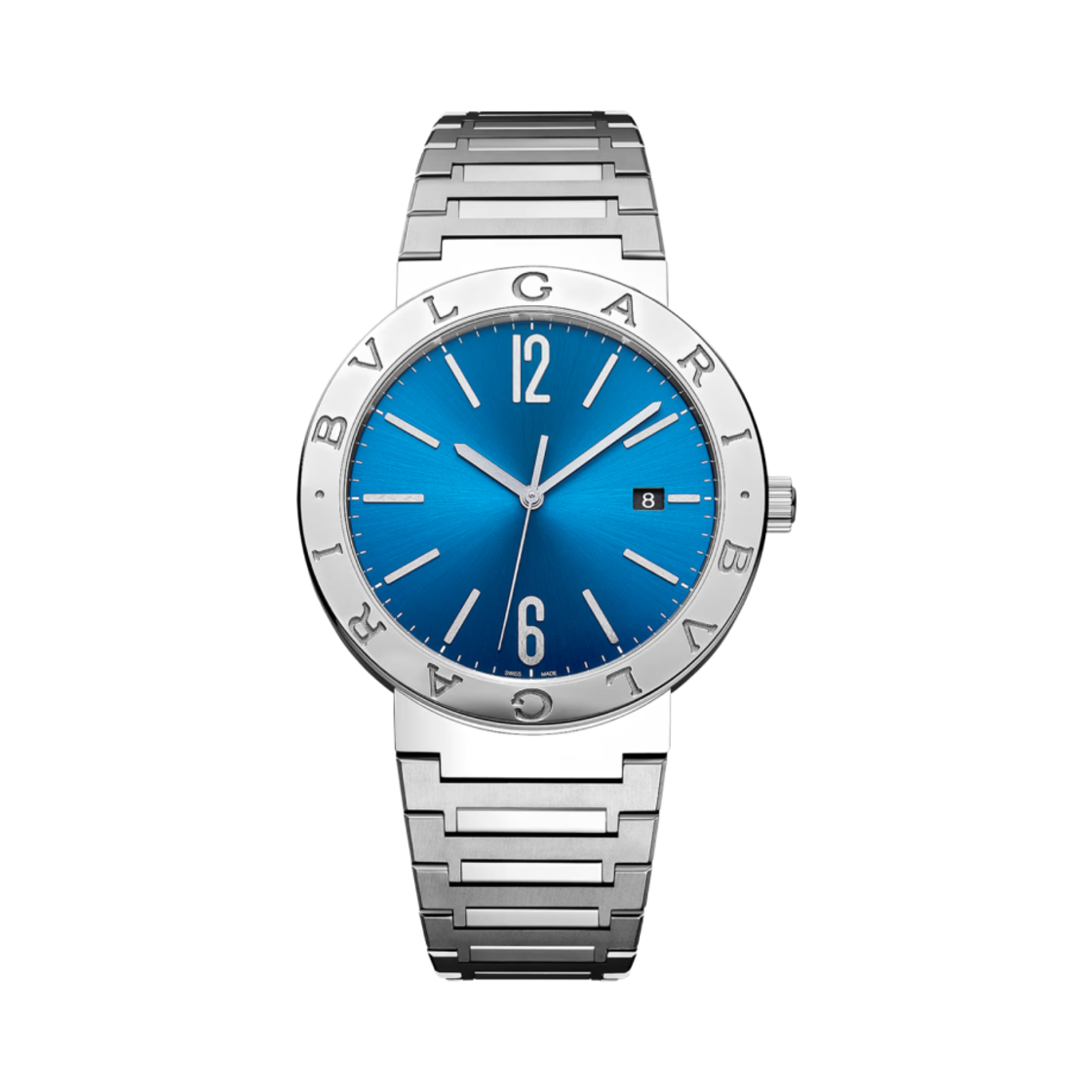 불가리 불가리 41mm 워치 스테인리스 스틸 블루(Bulgari Bulgari 41mm Watch Stainless Steel Blue)