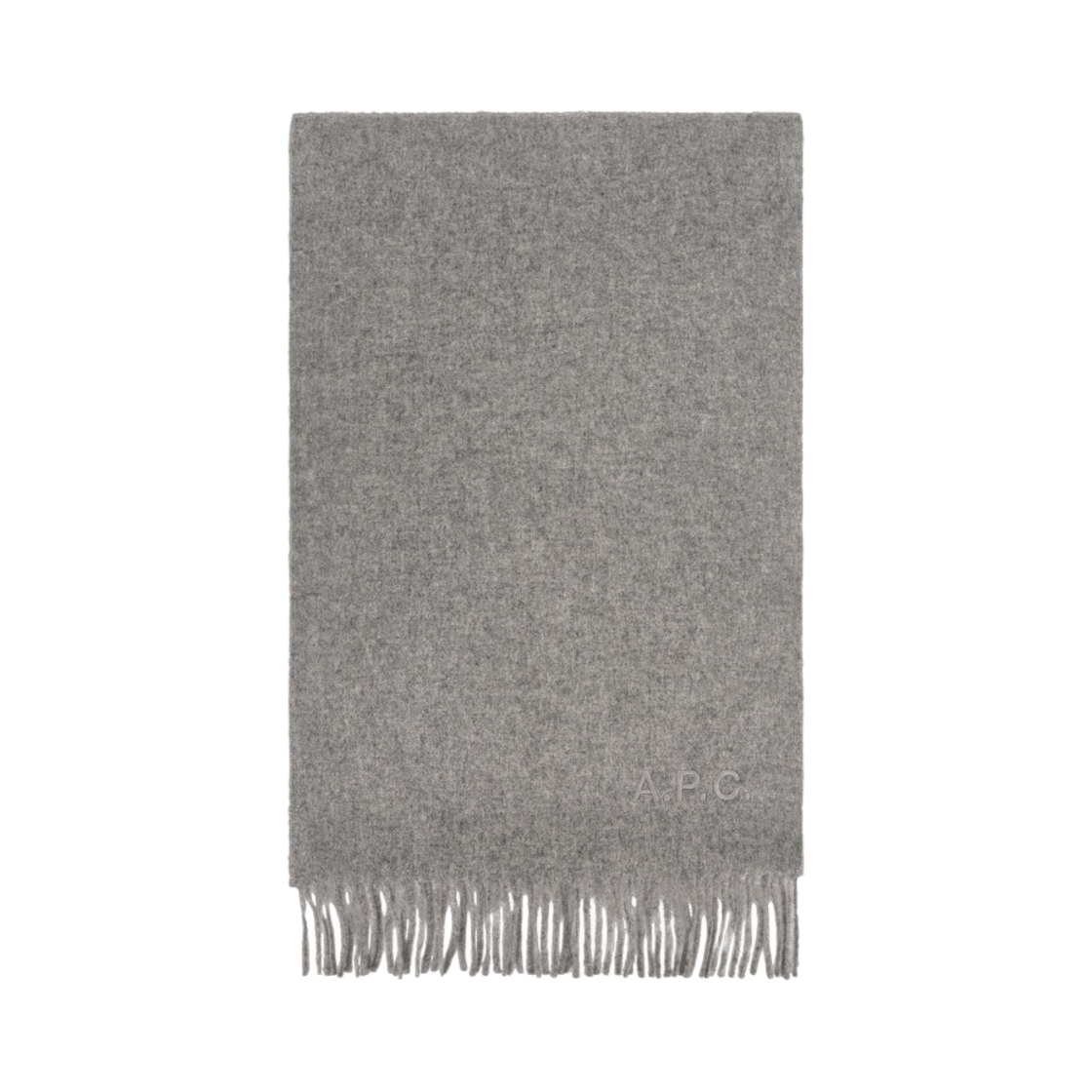 아페쎄 자수 브로디 머플러 헤더 그레이(A.P.C. Ambroise Brodee Muffler Heather Grey)
