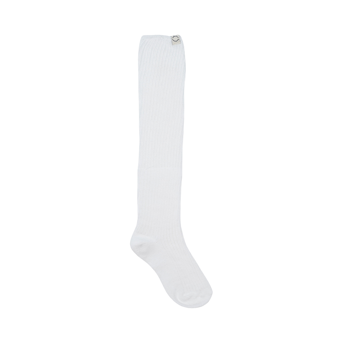 벤시몽 립 루즈 니삭스 화이트(Bensimon Ribbed Loose Knee Socks White)