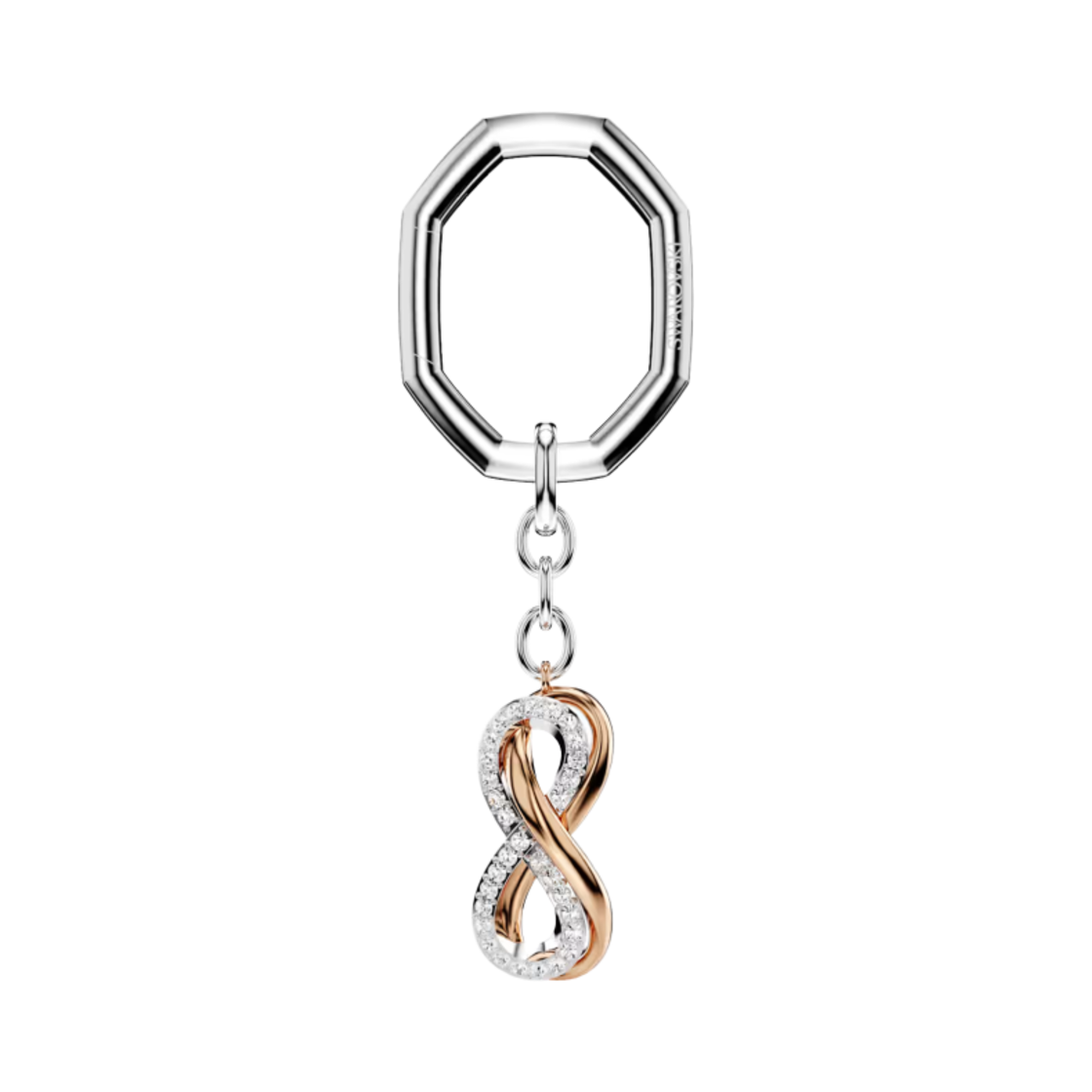 스와로브스키 인피니티 키링 화이트 믹스 메탈 피니시(Swarovski Infinity Key Ring White Mix Metal Finish) - 1