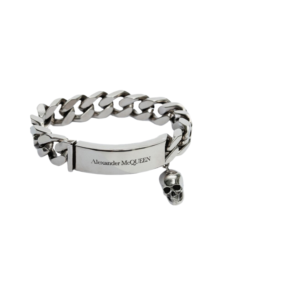 알렉산더 맥퀸 아이덴티티 체인 브레이슬릿 엔티크 실버(Alexander McQueen Identity Chain Bracelet Antique Silver)