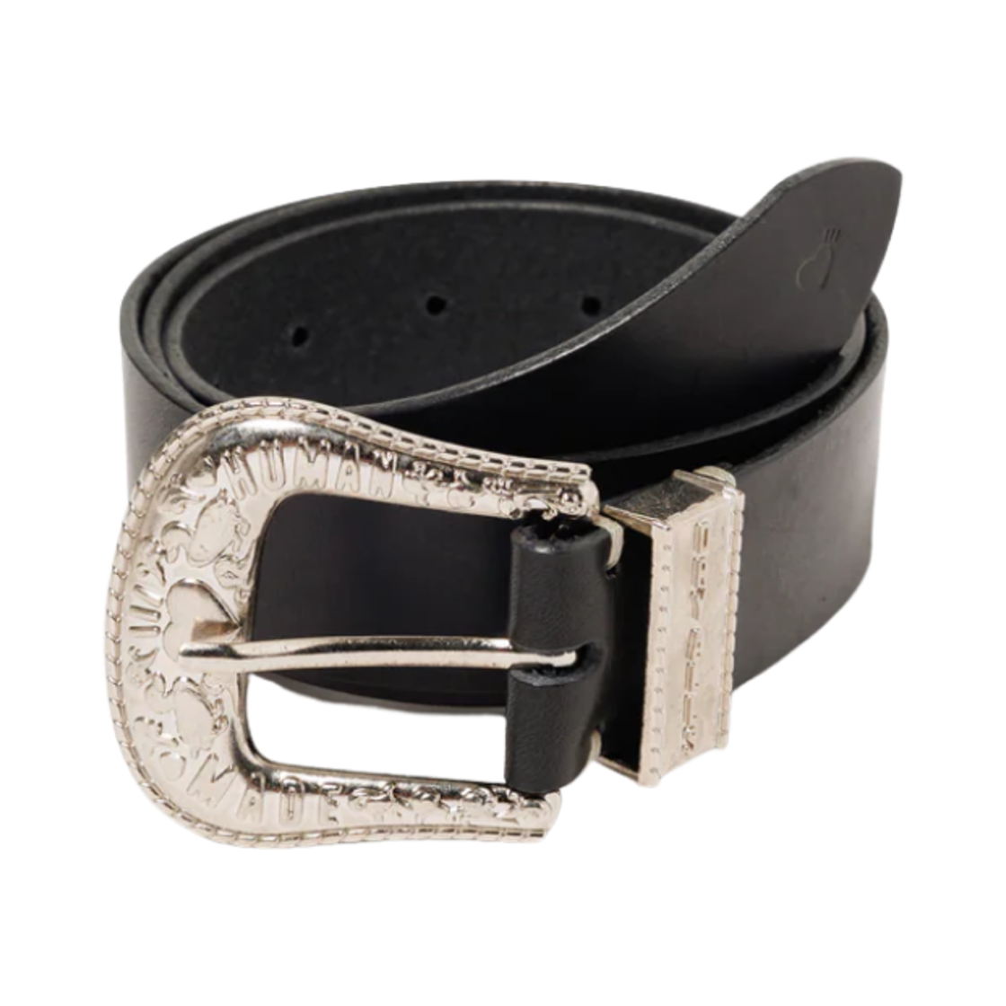 휴먼 메이드 웨스턴 레더 벨트 블랙(Human Made Western Leather Belt Black)