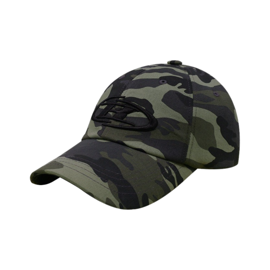 BF5UCA441CA BORN TO WIN B Symbol Big Logo Ball Cap Camo