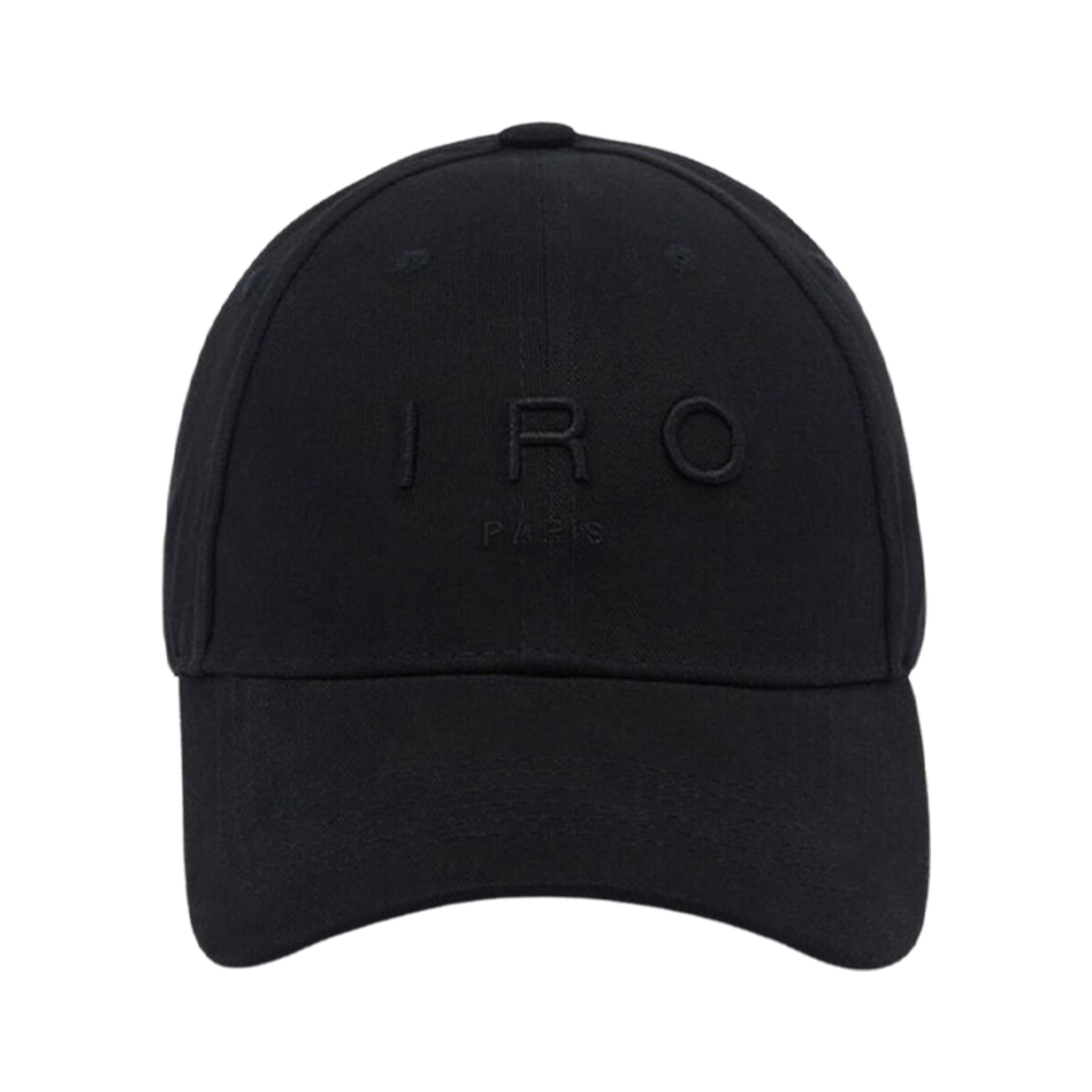 (W) 이로 자수 베이스볼 캡 블랙((W) Iro Embroidered Baseball Cap Black)