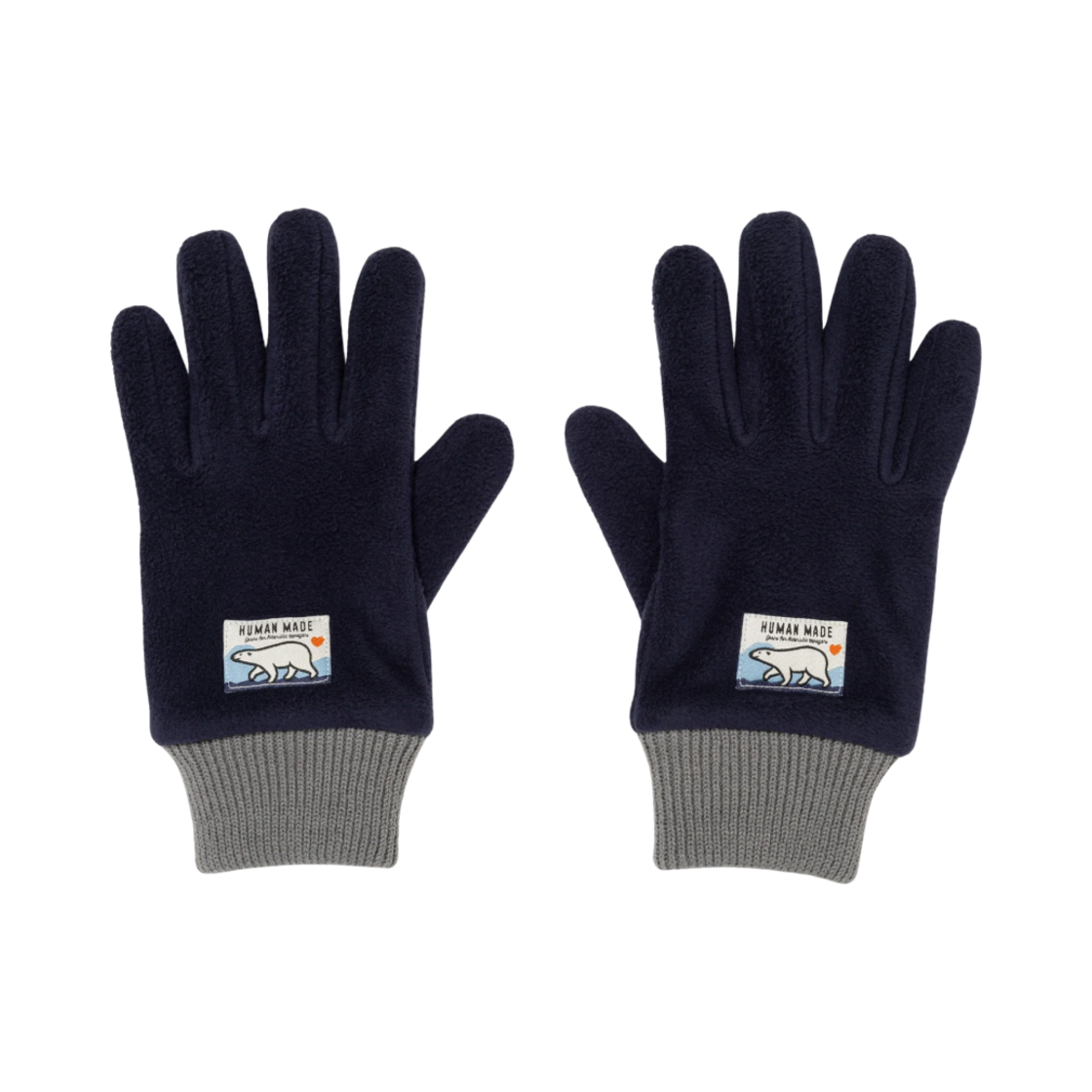 HM28GD025 Human Made Fleece Gloves Navy