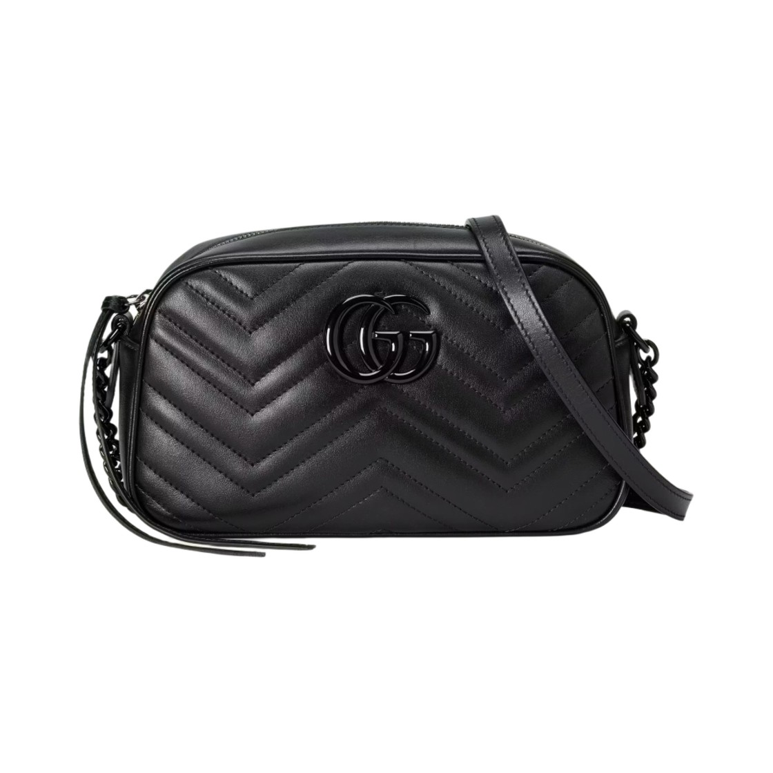 구찌 GG 마몽 스몰 숄더백 블랙(Gucci GG Marmont Small Shoulder Bag Black) - 1
