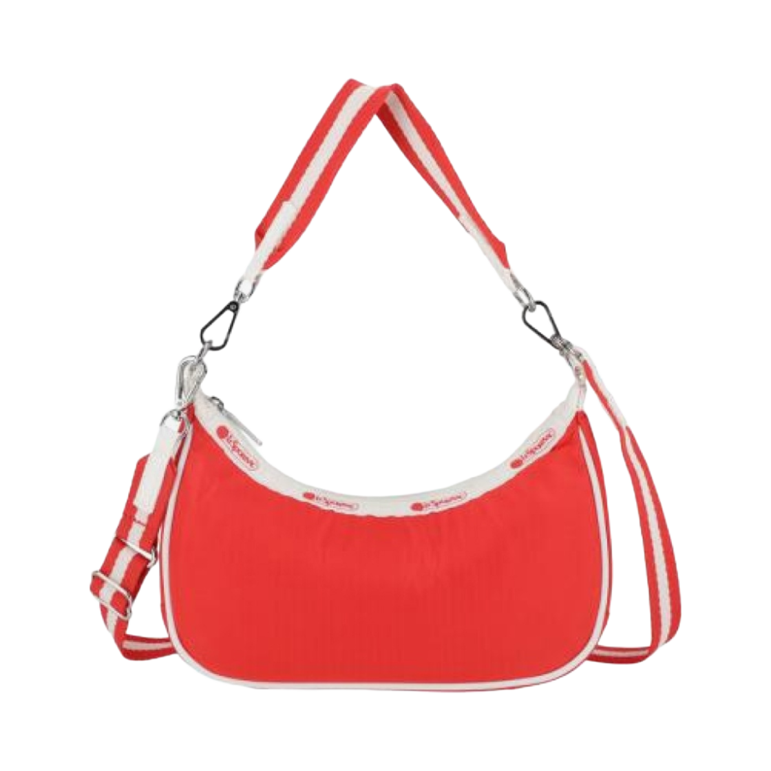 3752-L159 Lesportsac Small Convertible Hobo Bag Spectator Rouge Red