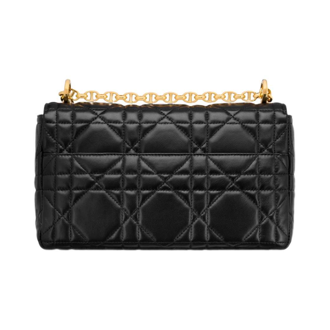 디올 소프트 디올 카로 미디움 백 매크로까나쥬 램스킨 블랙(Dior Soft Dior Caro Medium Bag Macrocannage Lambskin Black) - 3