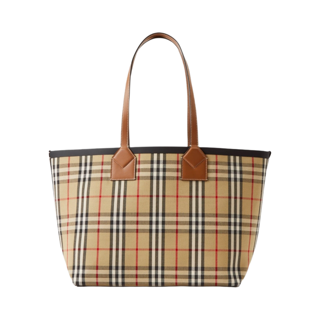 버버리 미디움 런던 토트백 브라이얼 브라운 블랙(Burberry Medium London Tote Bag Briar Brown Black)