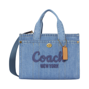 Coach Cargo Denim Tote Bag Blue