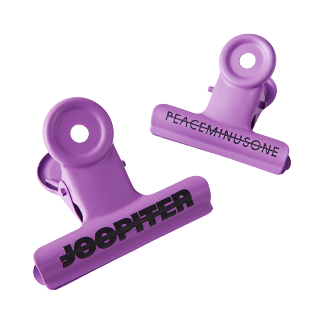 - Peaceminusone x Joopiter Bulldog Clip Set Purple