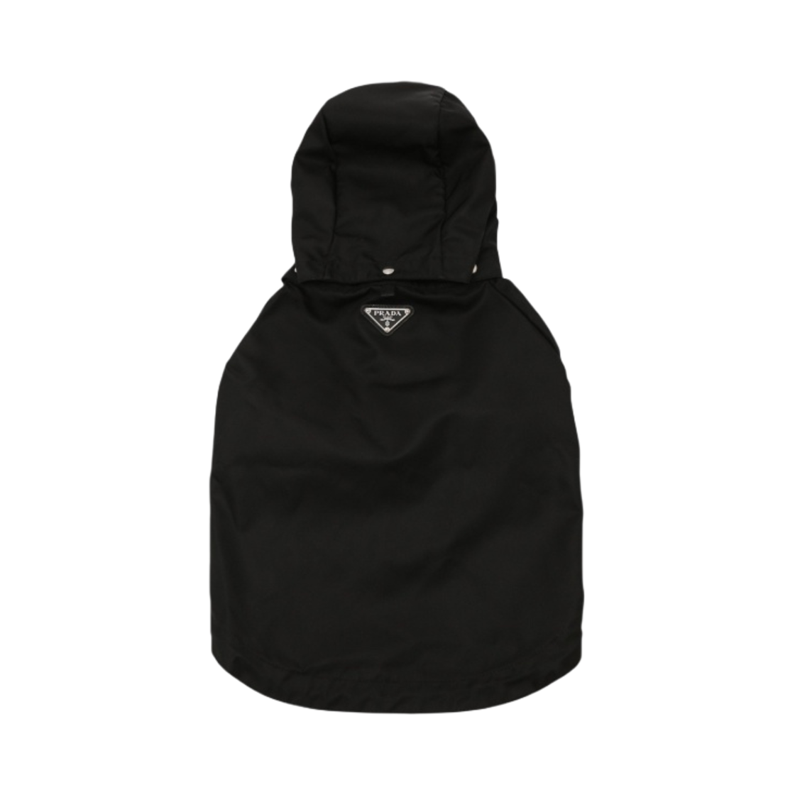 2YX004-2DMI-F0002 Prada Nylon Dog Raincoat with Hood Black