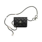 Chanel Belt Bag Grained Calfskin & Gold Black