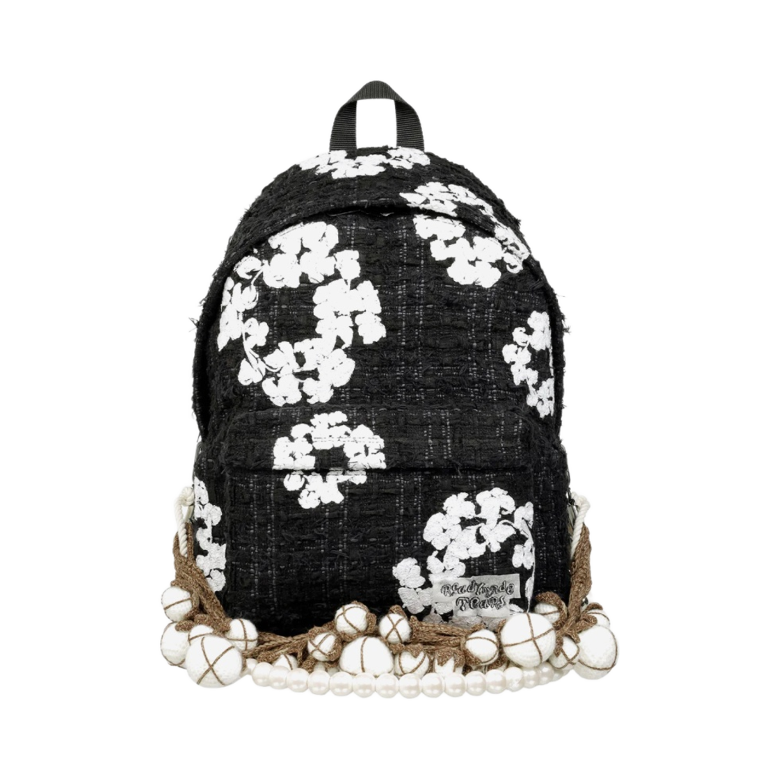 데님 티어스 x 레디메이드 트위드 백팩 체인 블랙(Denim Tears x Readymade Tweed Backpack Chain Black)