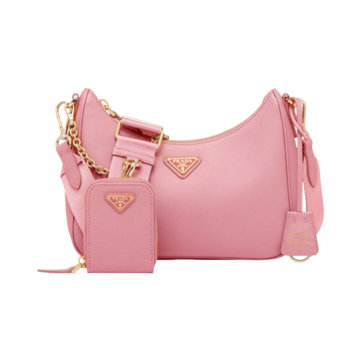 Prada Re-Edition 2005 Saffiano Leather Bag Petal Pink