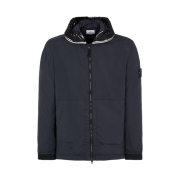 Stone Island 41131 Skin Touch Nylon-TC Garment Dyed Hooded Blouson Black - 22SS