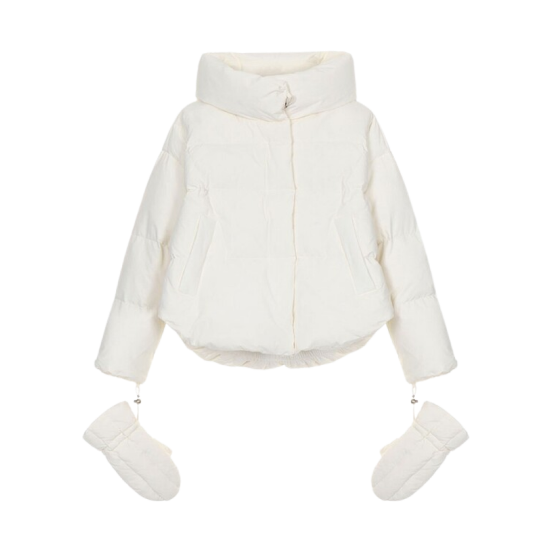 NEP3XMA02 (W) On&On Optional Gloves Goose Down Jumper Ivory