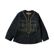 Kapital Cotton Weather Oil Coated Baseball Blouson Black
