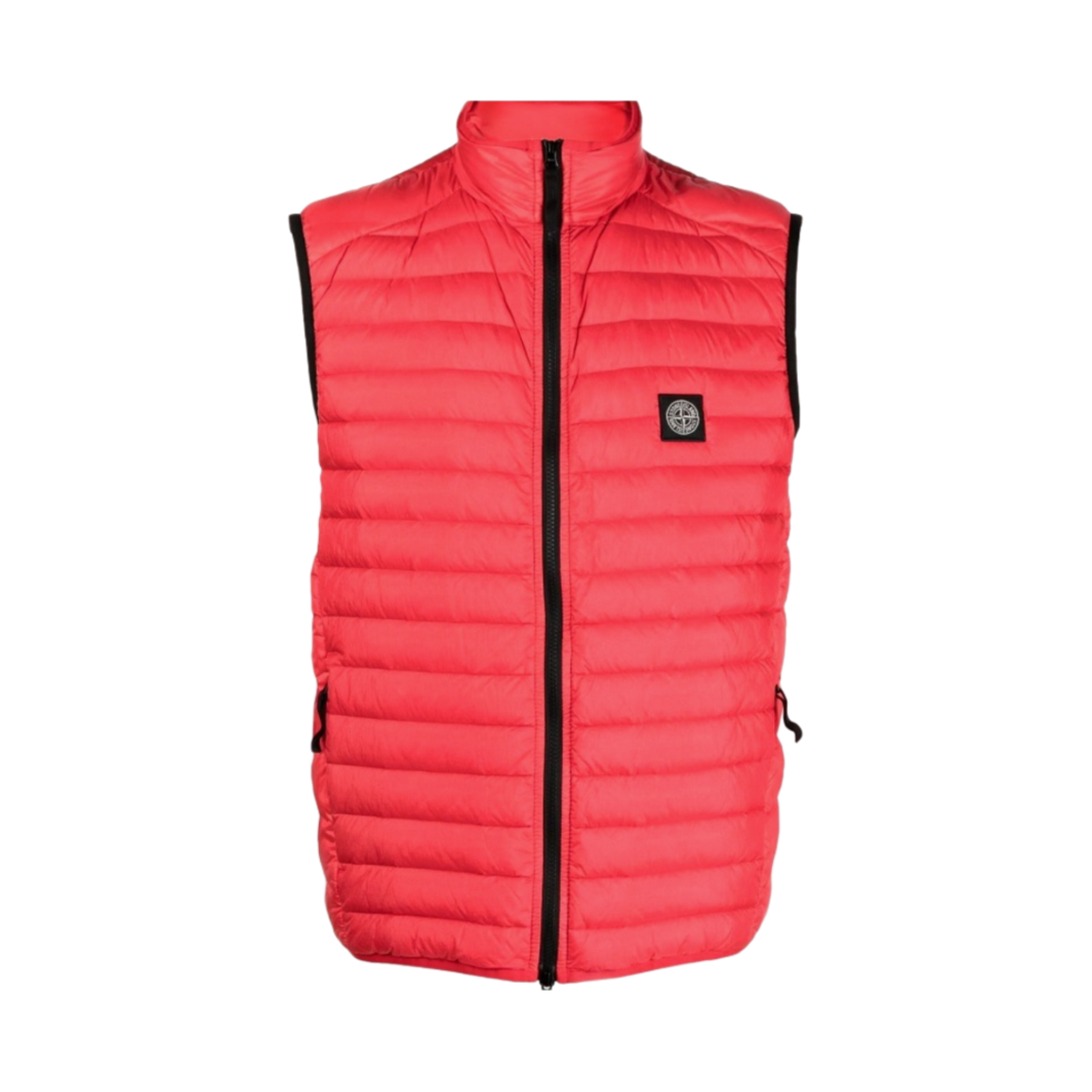 스톤 아일랜드 G0224 룸 우븐 체임버스 R-나일론 다운-TC 베스트 레드 - 22FW(Stone Island G0224 Loom Woven Chambers R-Nylon Down-TC Vest Red - 22FW) - 1