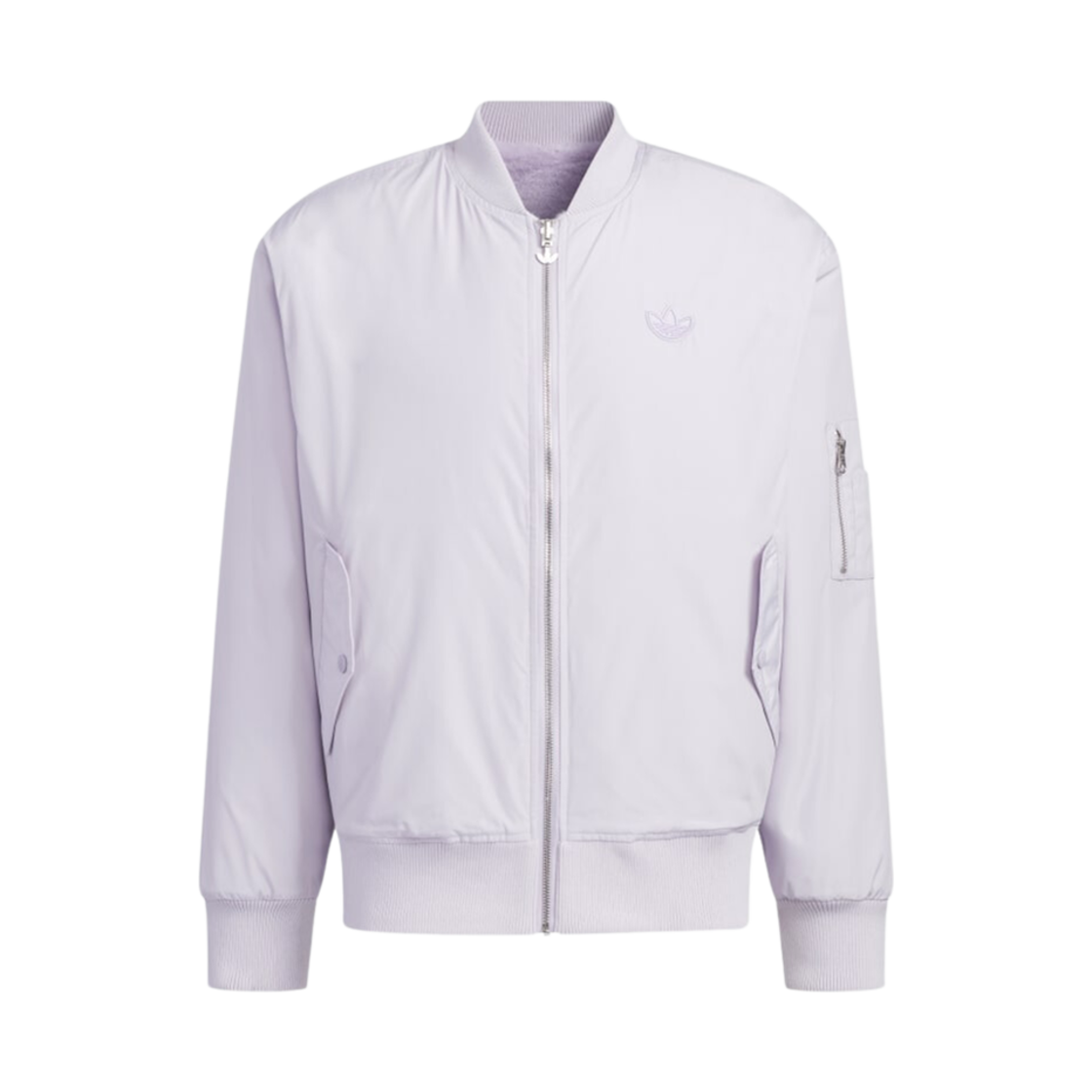 아디다스 리버시블 퍼 봄버 자켓 실버 던 - KR 사이즈(Adidas Reversible Fur Bomber Jacket Silver Dawn - KR Sizing) - 2