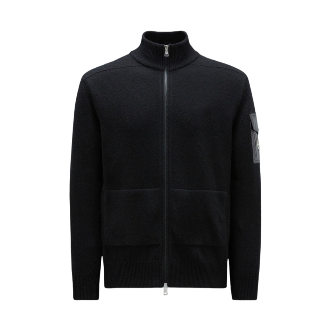 몽클레르 집업 울 가디건 블랙 - 23FW(Moncler Zip-Up Wool Cardigan Black - 23FW) - 1
